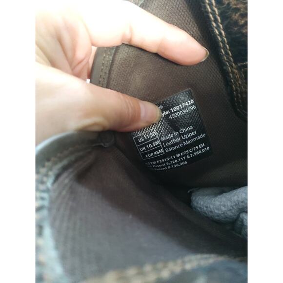 Ariat Men's Workhog Boots leather composite toe Waterproof size 11 Used - Picture 5 of 8